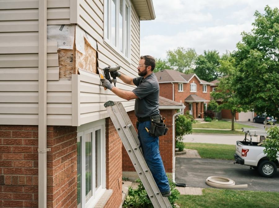 Vinyl Siding Repair in Markham, Ontario