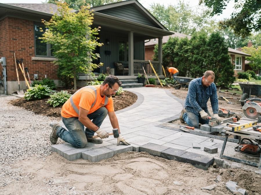 Walkway & Path Installation in Ontario