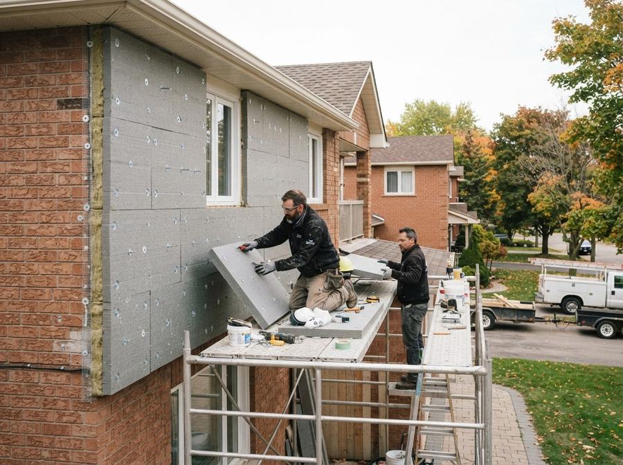 Exterior Wall Insulation in Markham, Ontario
