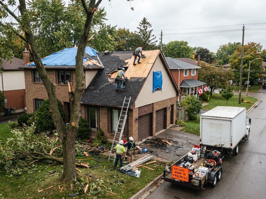 Wind Damage Restoration in Ontario